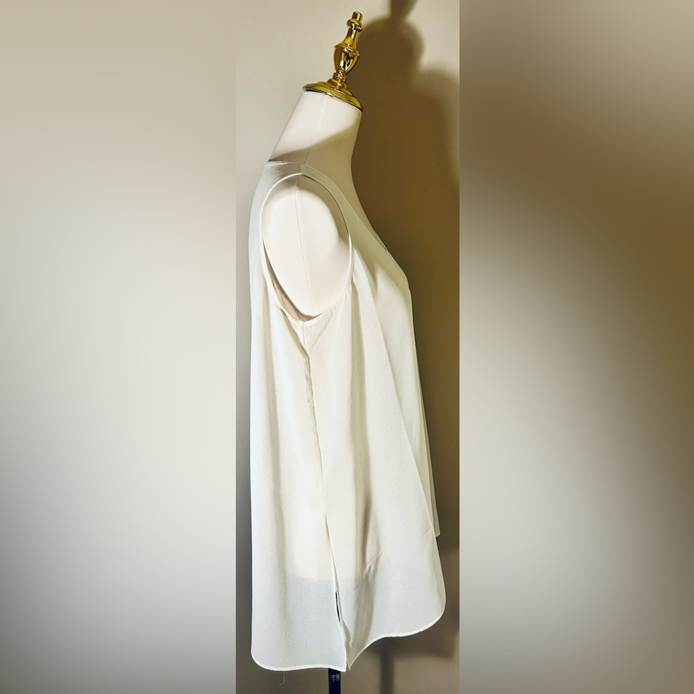 WynneLayers Cream Chiffon Tunic Blouse w/ Chiffon Tunic - Picture 6 of 9